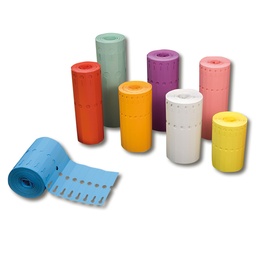 [400.001.6] Schlaufenetiketten 200 my gelb 120 x 13 mm, Rolle à 1000 Stück