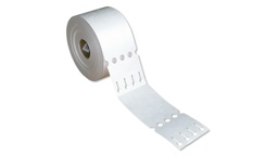 [400.150] TT-Schlaufenetiketten Tyvek weiss 4-bahnig, 250 x 25 mm