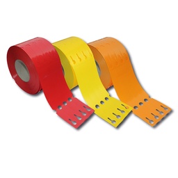 [419.531.6] TT-Schlaufenetiketten gelb 4-bahnig 230 x 25 mm, m/Preisabriss